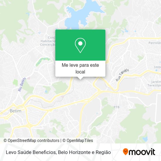 Levo Saúde Beneficios mapa