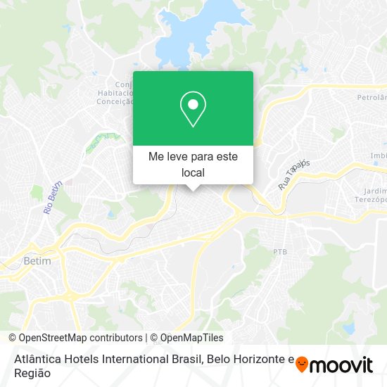 Atlântica Hotels International Brasil mapa