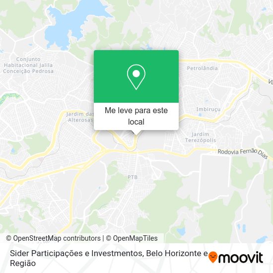 Sider Participações e Investmentos mapa