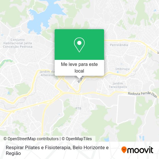 Respirar Pilates e Físioterapia mapa