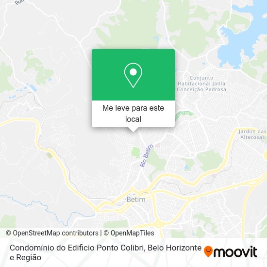 Condomínio do Edificio Ponto Colibri mapa