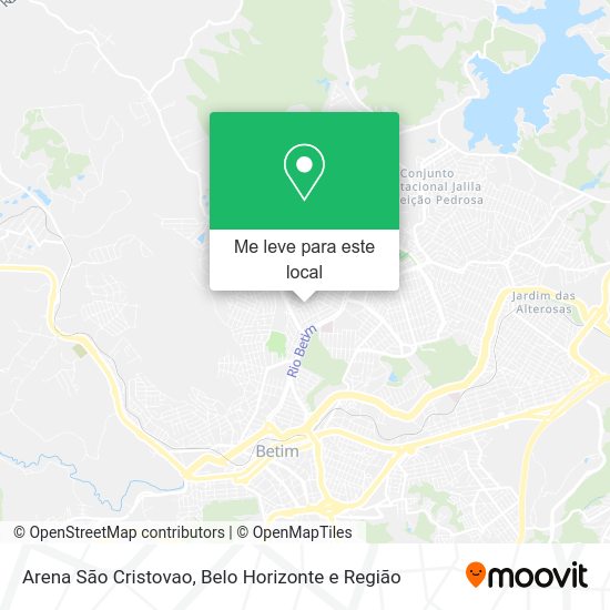 Arena São Cristovao mapa
