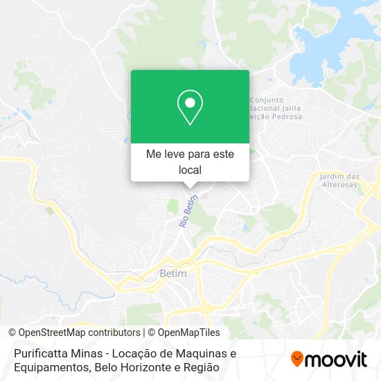 Purificatta Minas - Locação de Maquinas e Equipamentos mapa
