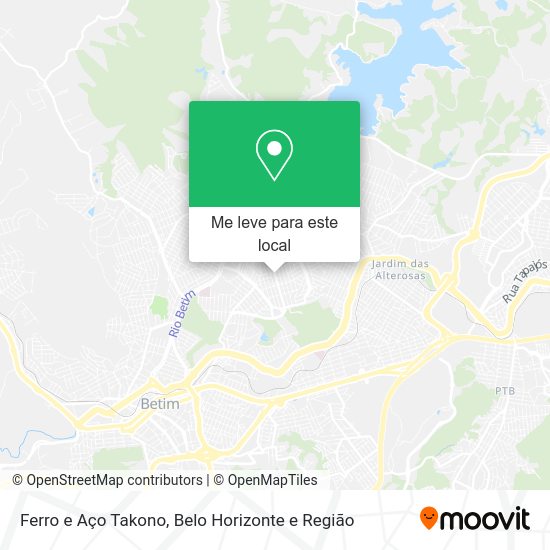 Ferro e Aço Takono mapa