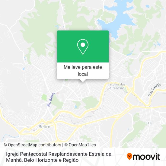 Igreja Pentecostal Resplandescente Estrela da Manhã mapa