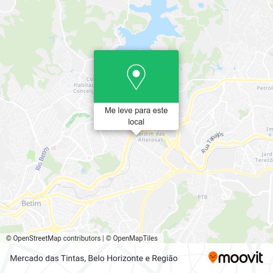 Mercado das Tintas mapa