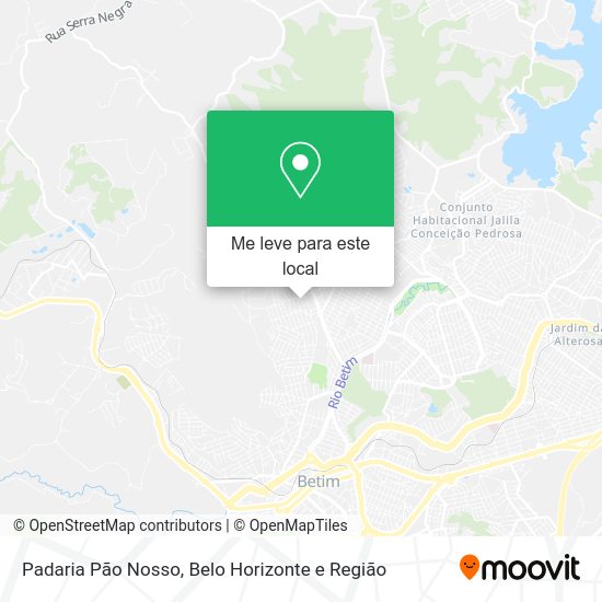 Padaria Pão Nosso mapa