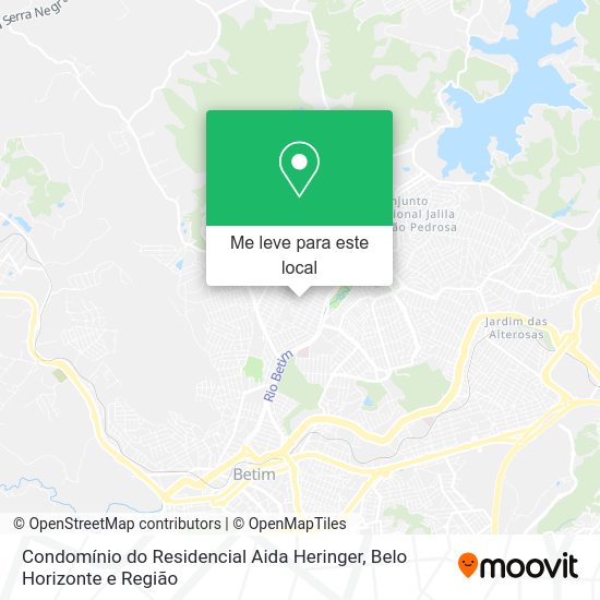 Condomínio do Residencial Aida Heringer mapa