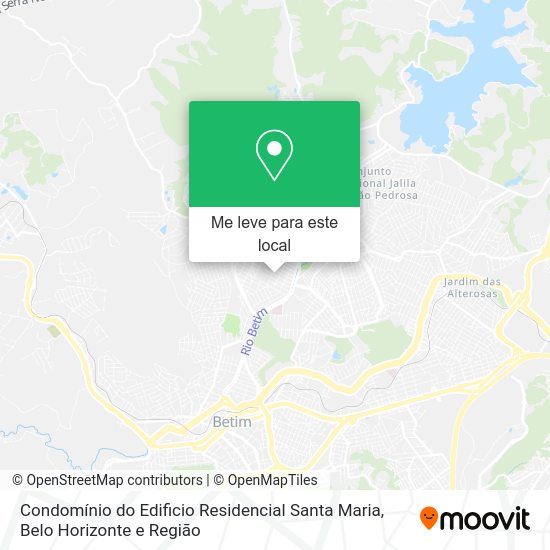 Condomínio do Edificio Residencial Santa Maria mapa