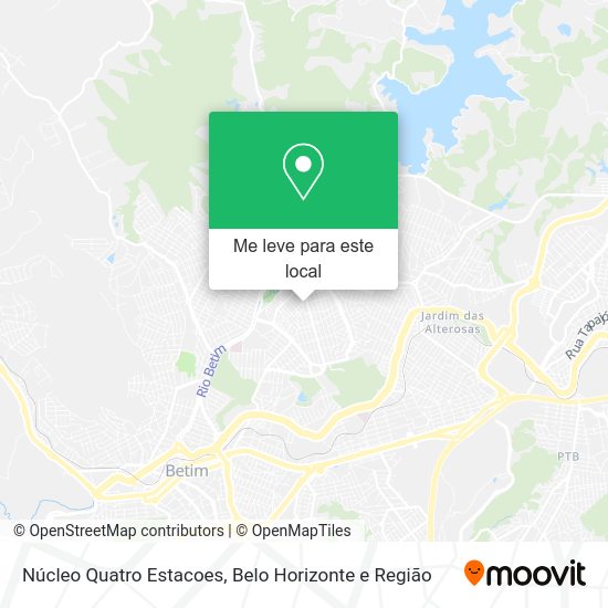 Núcleo Quatro Estacoes mapa