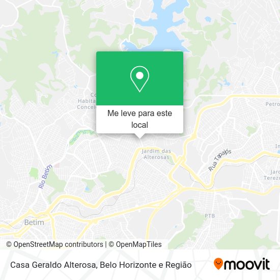 Casa Geraldo Alterosa mapa