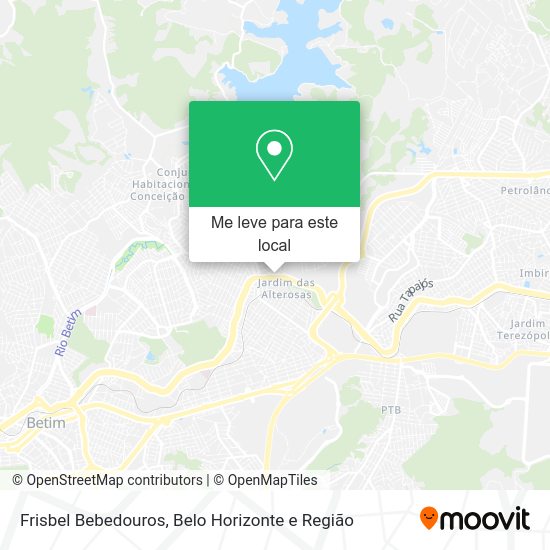 Frisbel Bebedouros mapa
