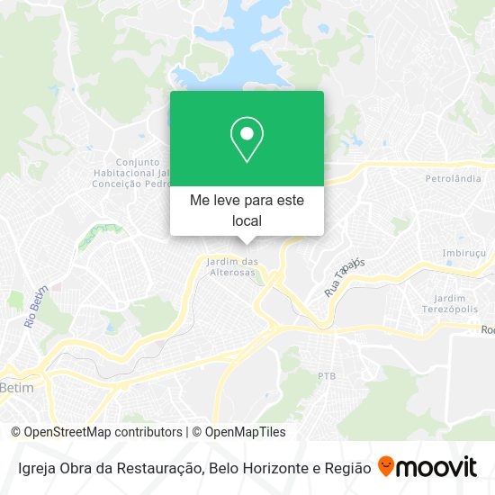 Igreja Obra da Restauração mapa