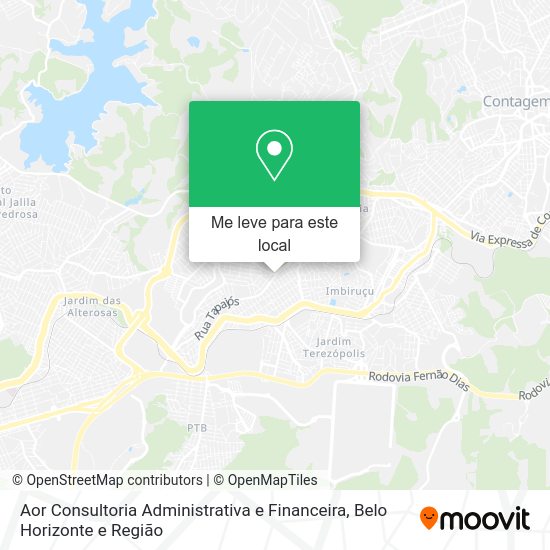 Aor Consultoria Administrativa e Financeira mapa