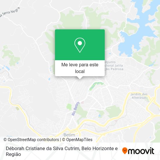 Déborah Cristiane da Silva Cutrim mapa