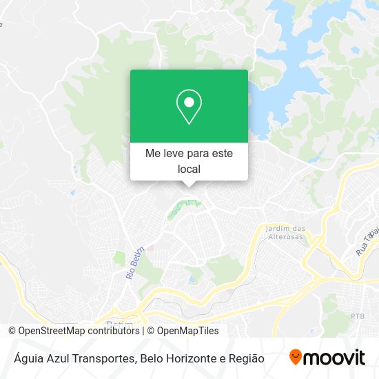 Águia Azul Transportes mapa