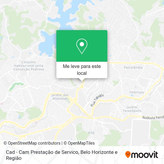 Cad - Cam Prestação de Servico mapa