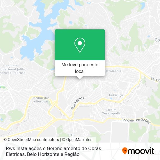 Rws Instalações e Gerenciamento de Obras Eletricas mapa