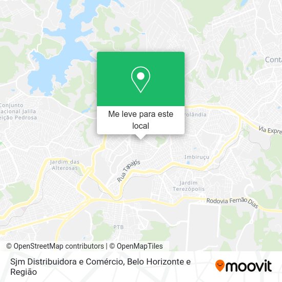 Sjm Distribuidora e Comércio mapa