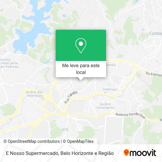 E Nosso Supermercado mapa