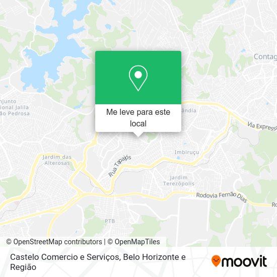 Castelo Comercio e Serviços mapa