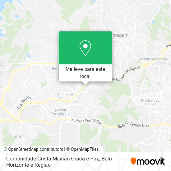 Comunidade Crista Missão Graca e Paz mapa