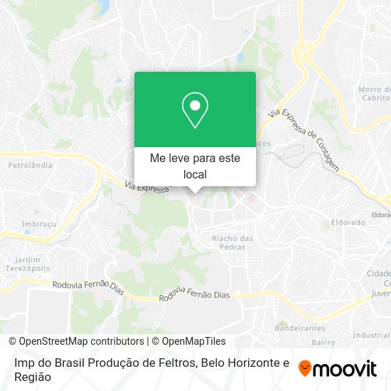 Imp do Brasil Produção de Feltros mapa