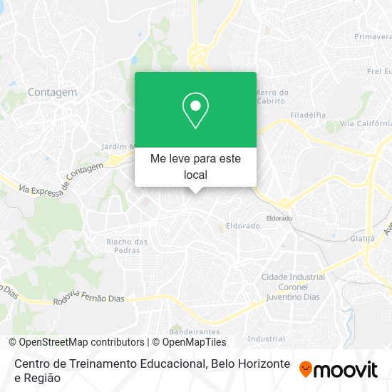 Centro de Treinamento Educacional mapa