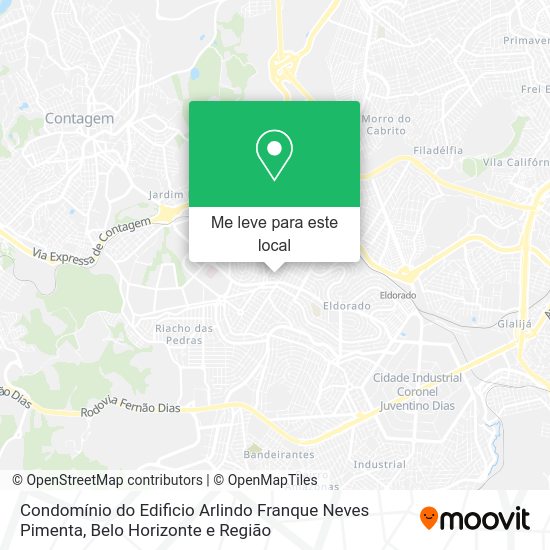 Condomínio do Edificio Arlindo Franque Neves Pimenta mapa