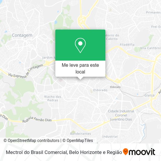Mectrol do Brasil Comercial mapa