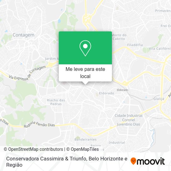 Conservadora Cassimira & Triunfo mapa