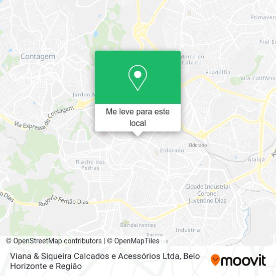 Viana & Siqueira Calcados e Acessórios Ltda mapa