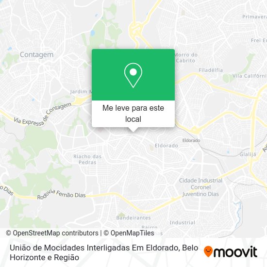 União de Mocidades Interligadas Em Eldorado mapa