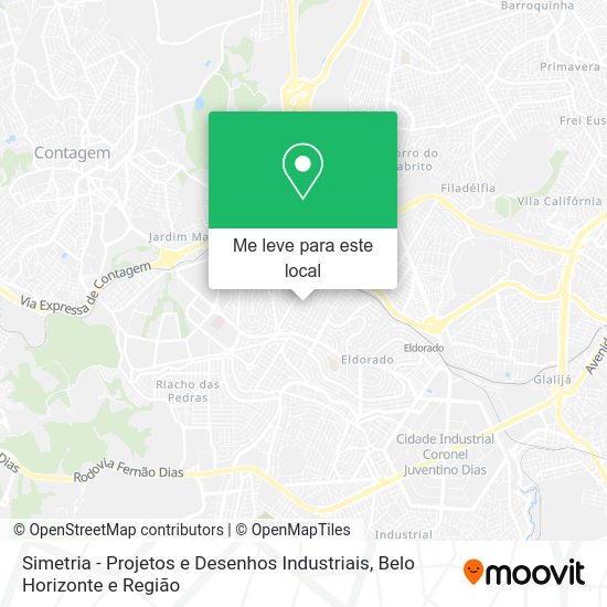 Simetria - Projetos e Desenhos Industriais mapa