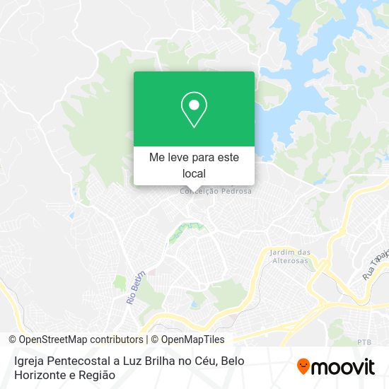 Igreja Pentecostal a Luz Brilha no Céu mapa