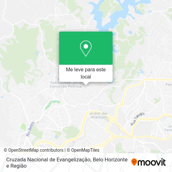 Cruzada Nacional de Evangelização mapa