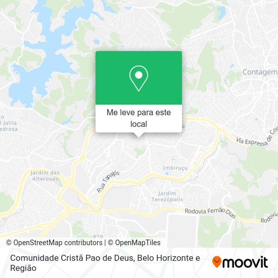 Comunidade Cristã Pao de Deus mapa