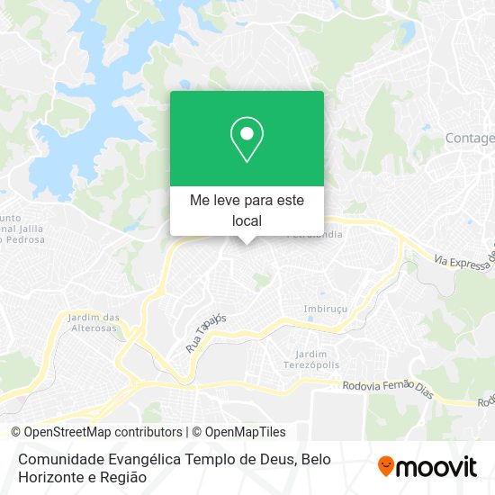 Comunidade Evangélica Templo de Deus mapa
