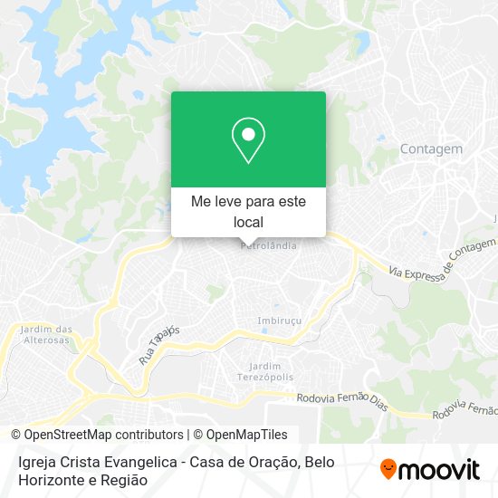 Igreja Crista Evangelica - Casa de Oração mapa