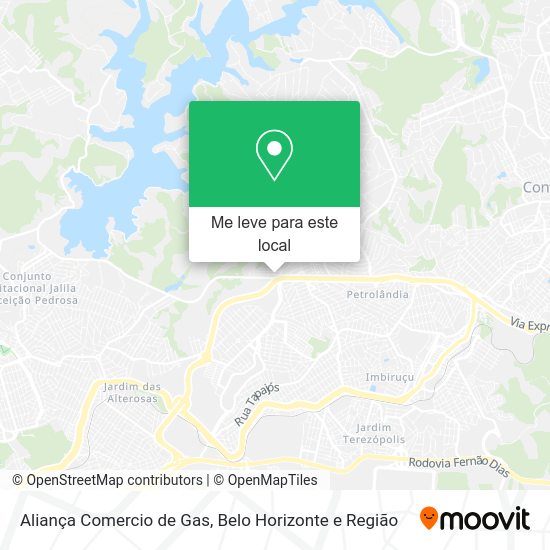 Aliança Comercio de Gas mapa