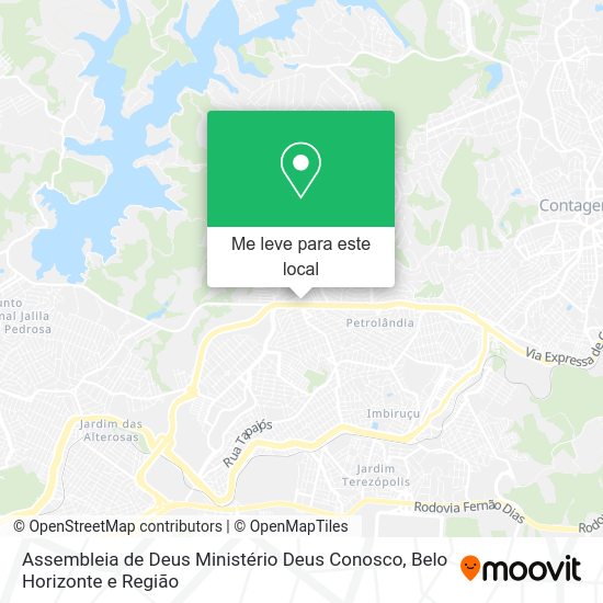 Assembleia de Deus Ministério Deus Conosco mapa