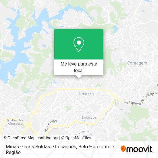 Minas Gerais Soldas e Locações mapa