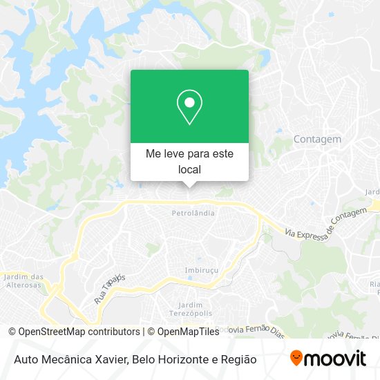Auto Mecânica Xavier mapa