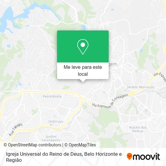 Igreja Universal do Reino de Deus mapa