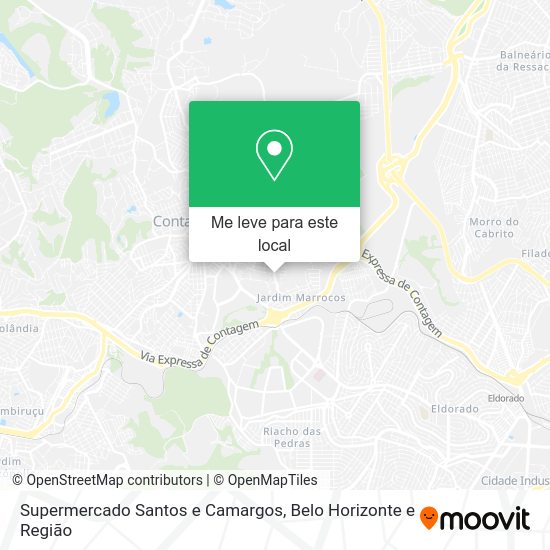 Supermercado Santos e Camargos mapa