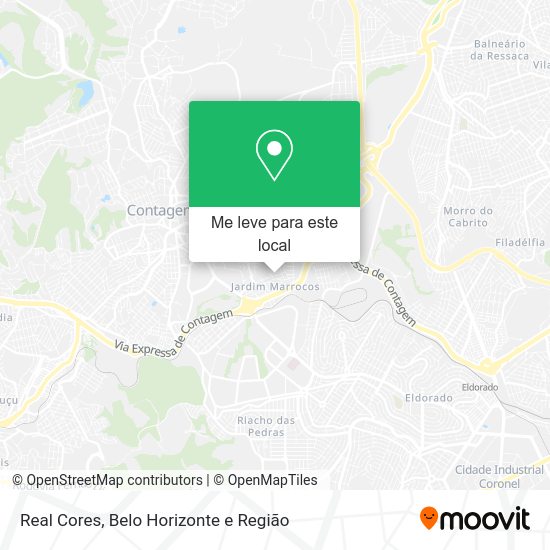 Real Cores mapa