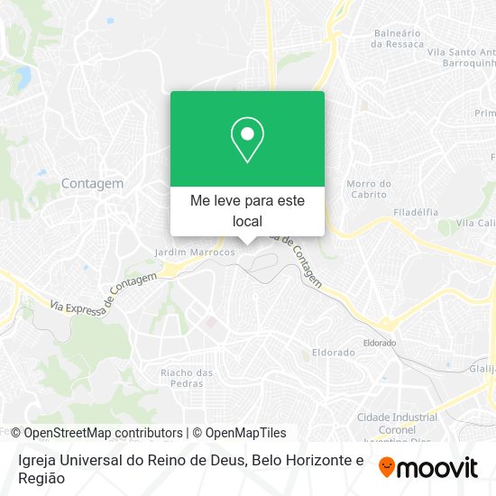 Igreja Universal do Reino de Deus mapa