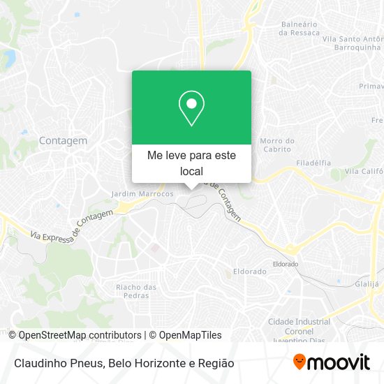 Claudinho Pneus mapa