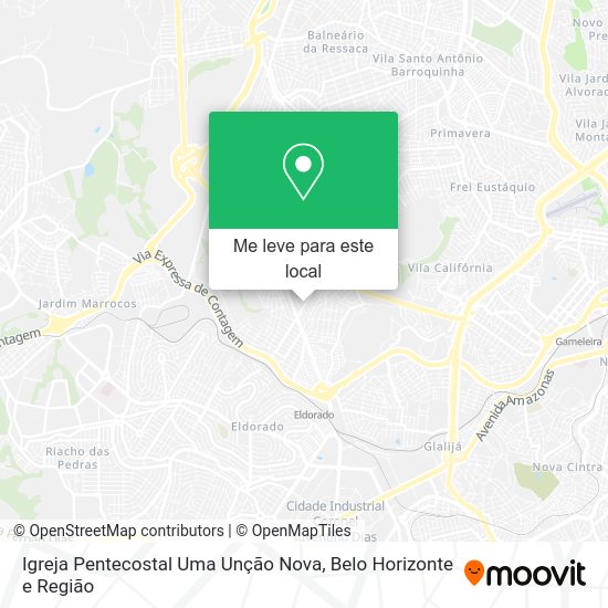 Igreja Pentecostal Uma Unção Nova mapa