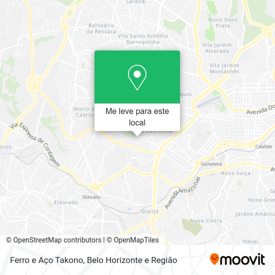 Ferro e Aço Takono mapa